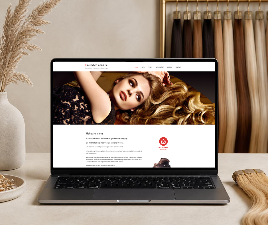 Hairextensions Lei website