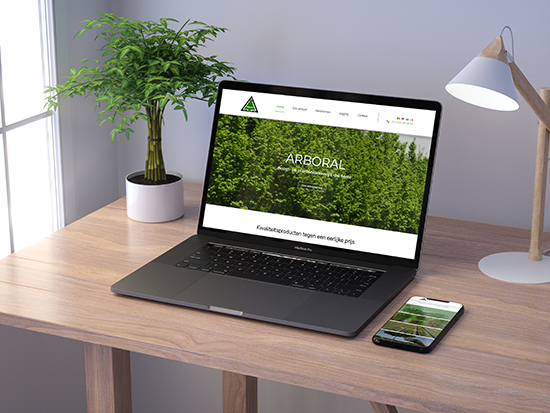 Arboral website ontwerp