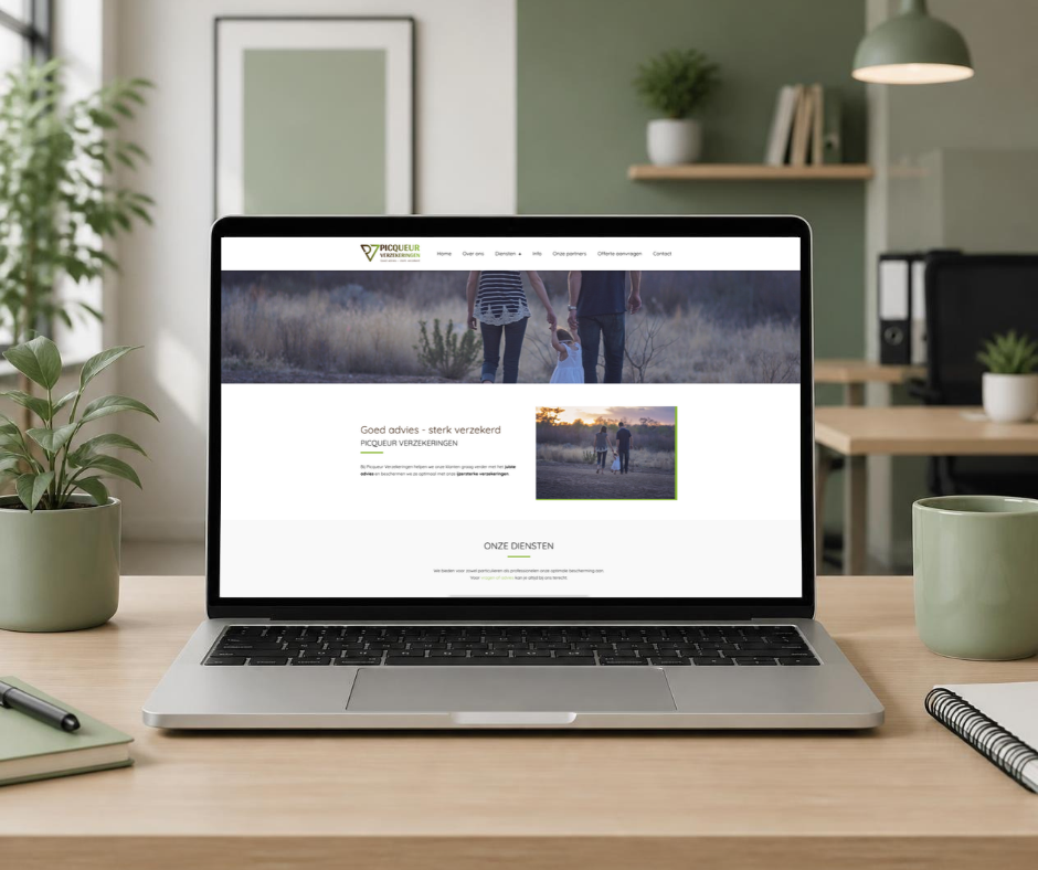 Picqueur Verzekeringen website
