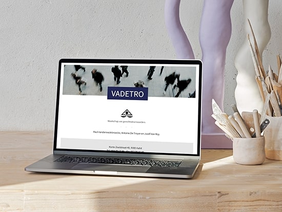 Vadetro website ontwerp